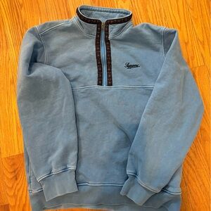 supreme half zip sweatshirt